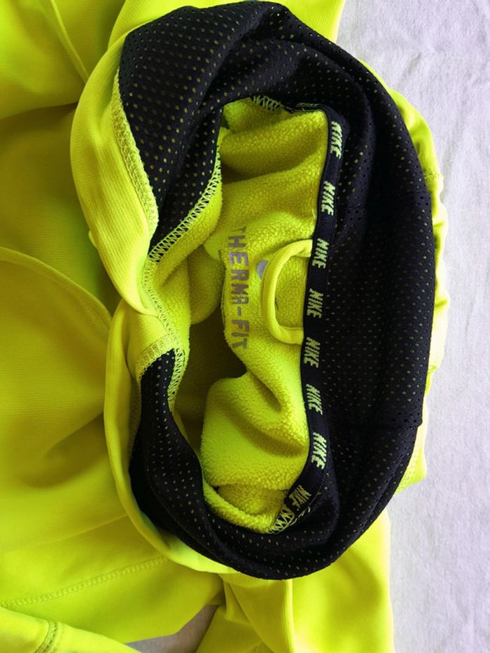 Beau sweat capuche  hoodies Nike jaune fluo - photo numéro 9