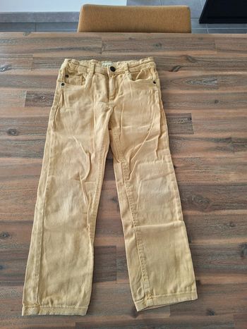 Pantalon garçon jaune 6 ans vertbaudet