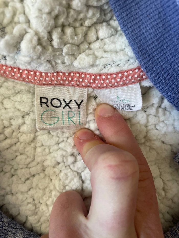Polaire à capuche pour fille roxy girl 8ans - photo numéro 4