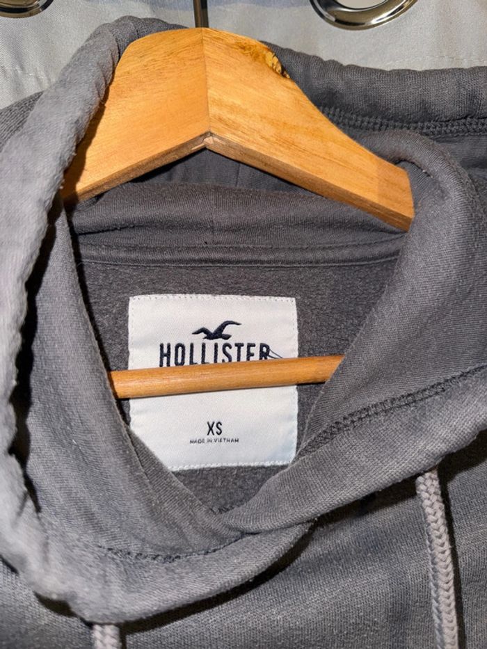 Sweat à capuche gris Hollister - photo numéro 2