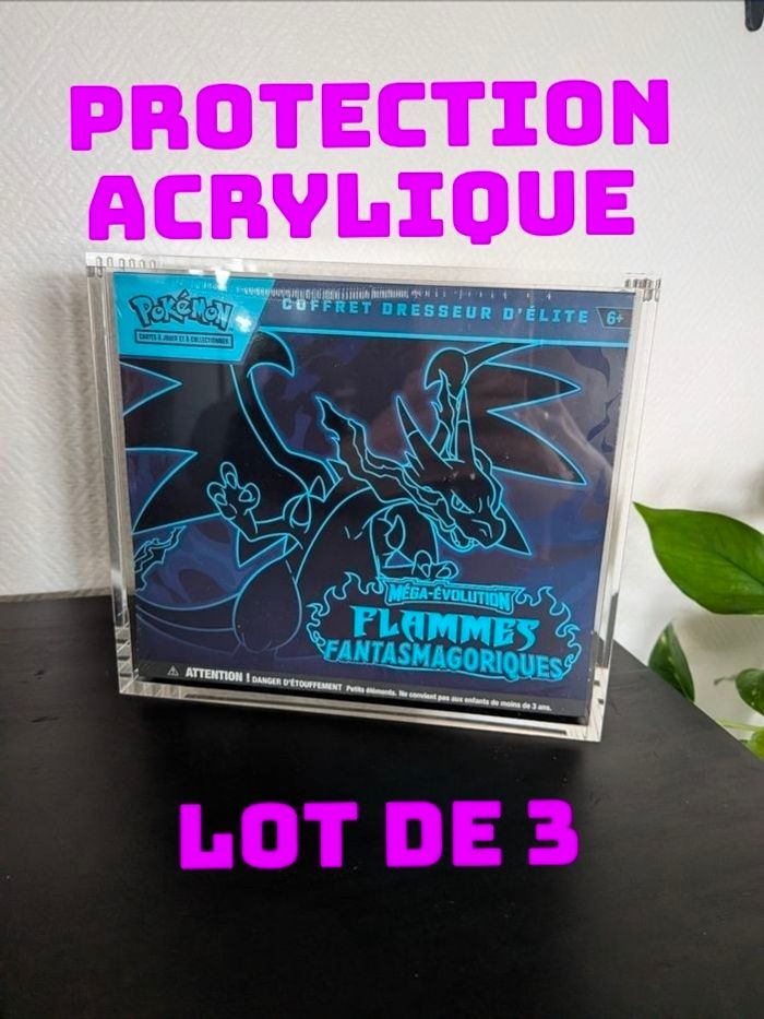 Pokémon protection ETB coffret dresseur d'élite rigide acrylique