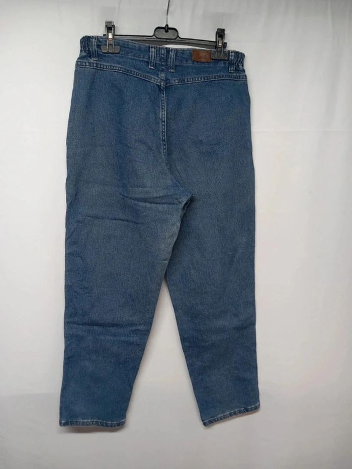 Jeans taille haute Lee vintage Bleu foncé en coton - photo numéro 2