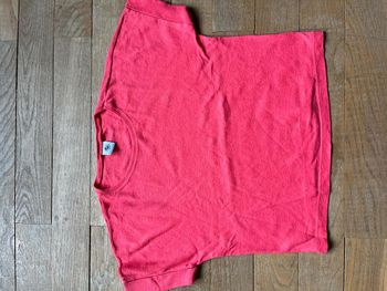 Tee-shirt rouge-rose Petit Bateau 6 ans