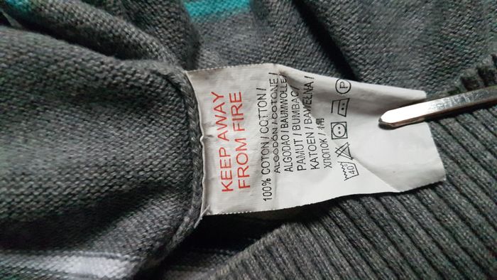 Pull fin garçon 16 ans gris à rayures Bikool - photo numéro 3