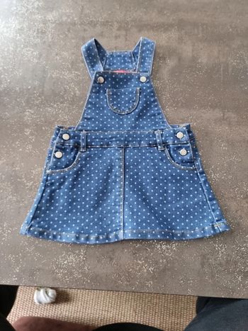 Salopette jupe en jean Tissaia en 12 mois