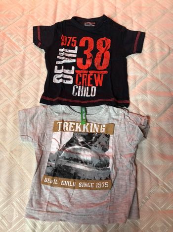 Lot de 2 t shirt devil child