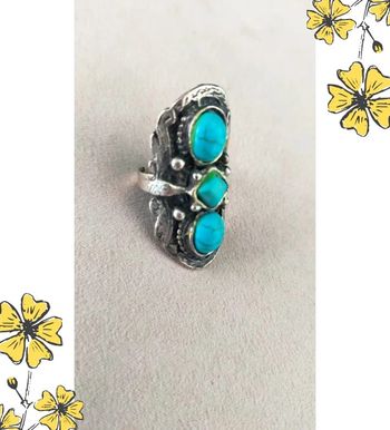 Bague – Perles bleue - Collection Brume Bleue