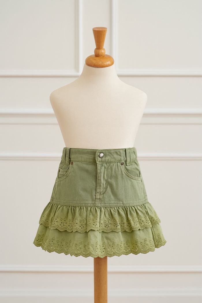 Jupe courte fille bi matière H&M 6 ans