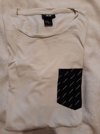 Tee-shirt blanc Het M homme