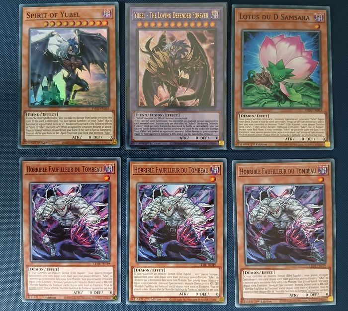 Yu-Gi-Oh ! Lot cartes Yubel - Ultra Rare 1ère édition
