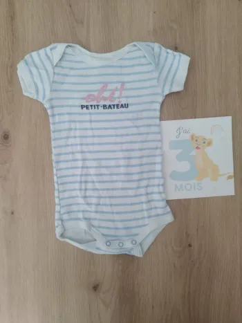 Body manches courtes Petit Bateau