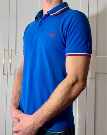 Polo Fred Perry bleu taille S Excellent État