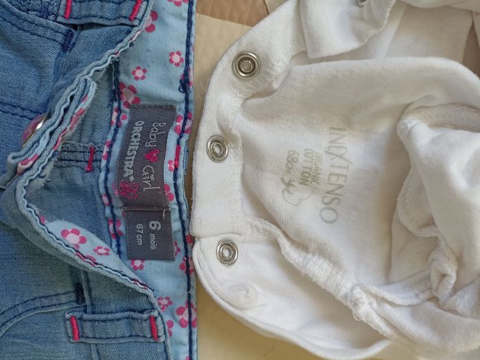 Ensemble 6 mois pantalon t-shirt manches longues - photo numéro 2