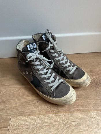 Baskets montantes grises Golden Goose