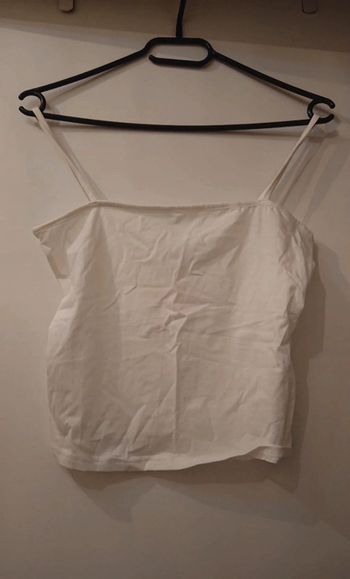 Crop top blanc