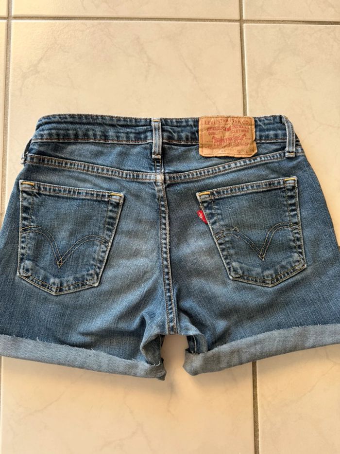 Short en jean denim Levis vintage USA style taille 36 très bon état - photo numéro 6