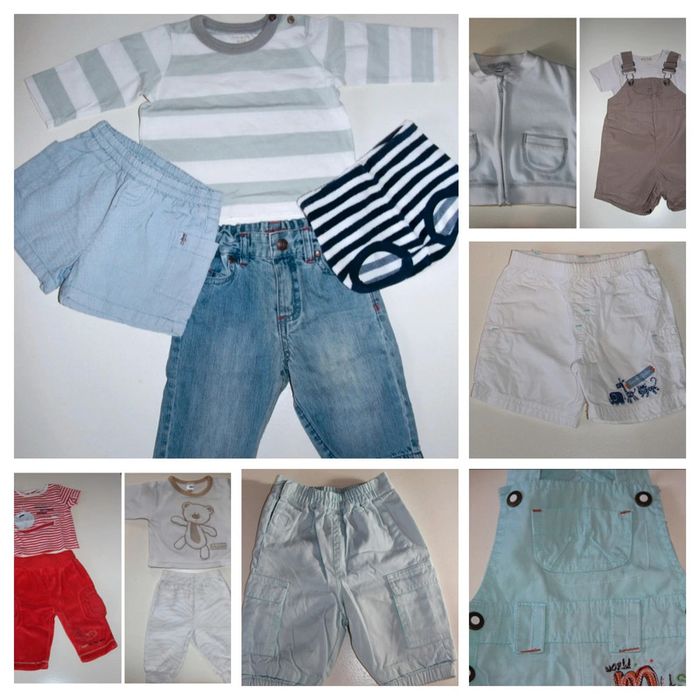 Lot 3 mois shorts salopettes tee-shirts