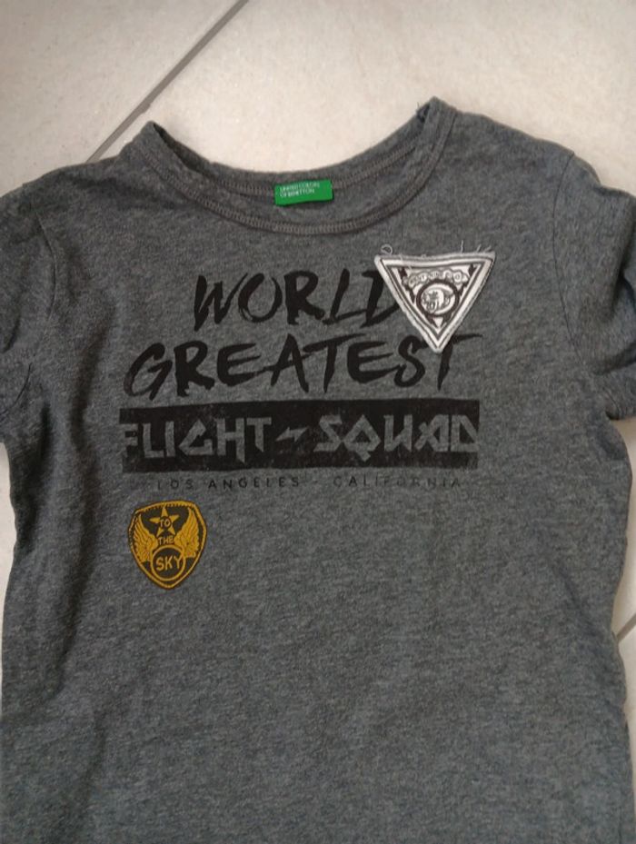 T-shirt manches longues taille 7-8 ans Benetton - photo numéro 2