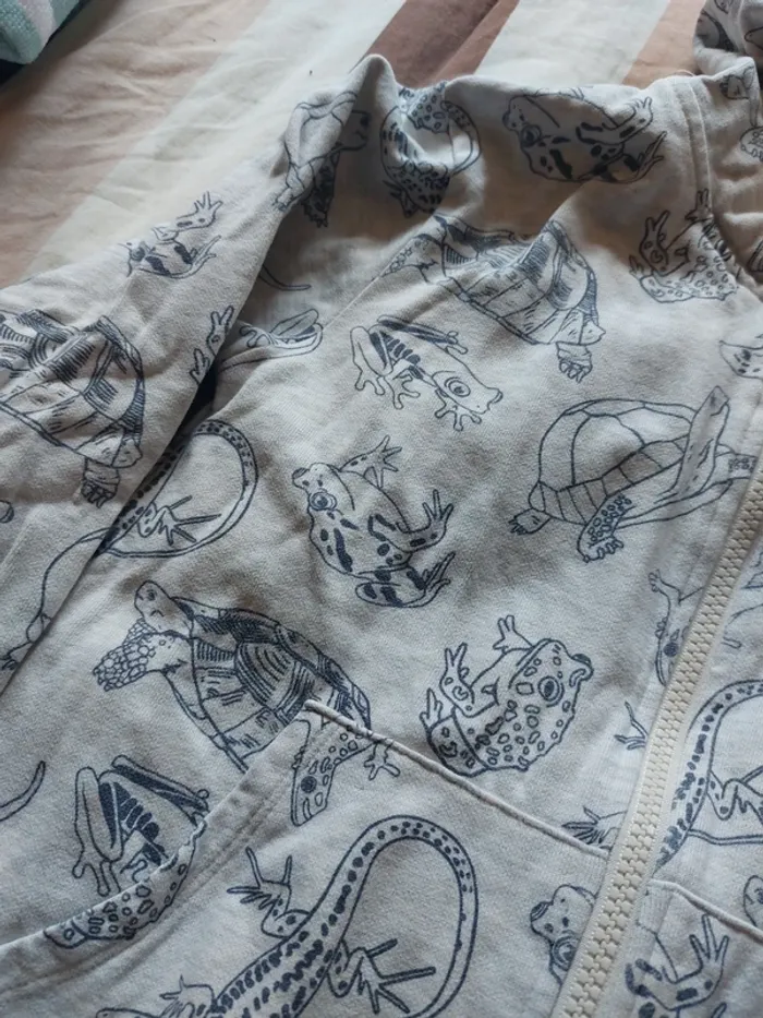 Sweat zippé capuche mi saison - photo numéro 3