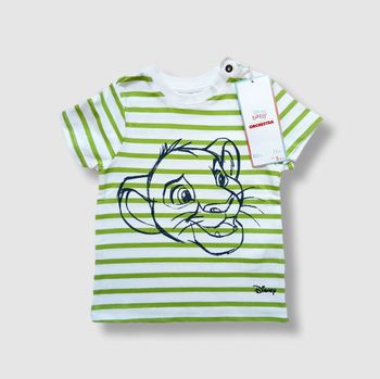 T-shirt Simba Le Roi Lion Disney Baby Orchestra – 6 mois – Neuf avec étiquette