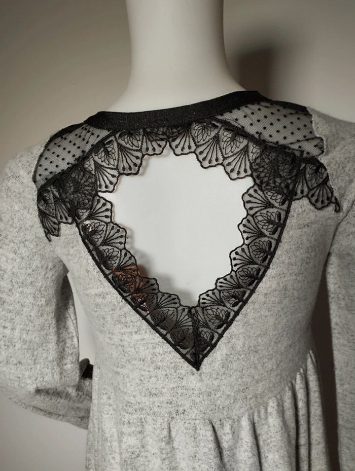 Robe pull avec dentelle dans le dos Naf Naf XS - photo numéro 4