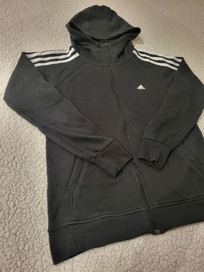 Veste Adidas noire femme / women logo floqué - M - photo numéro 3