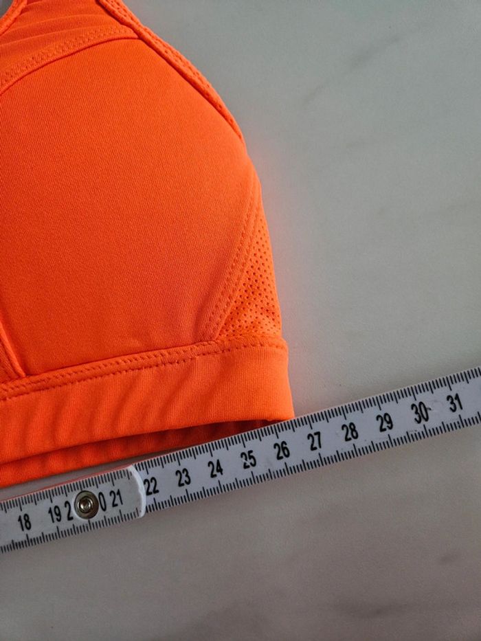 Brassière de sport orange taille XXS - photo numéro 5