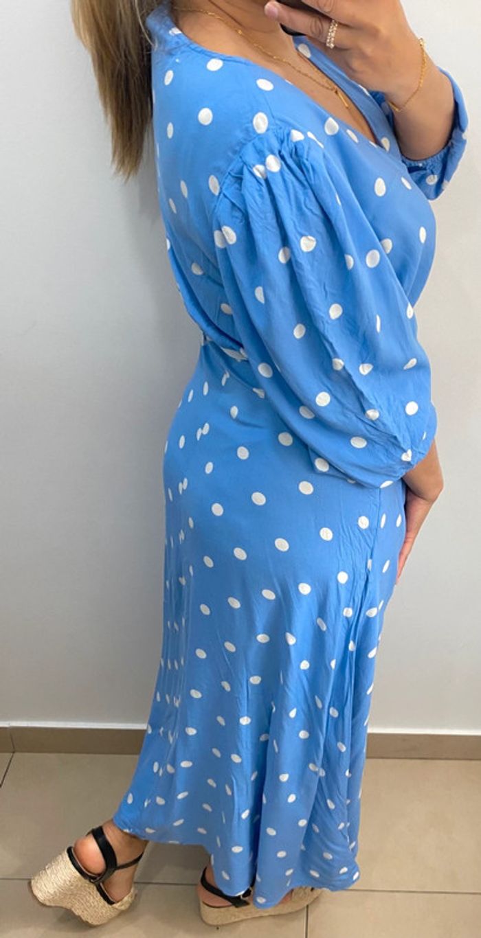 Robe Longue A Pois Taille L - photo numéro 10