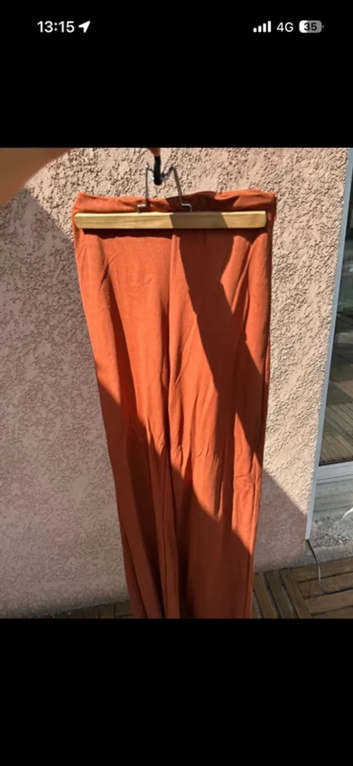 Pantalon fluide mango taille XS corail - photo numéro 2