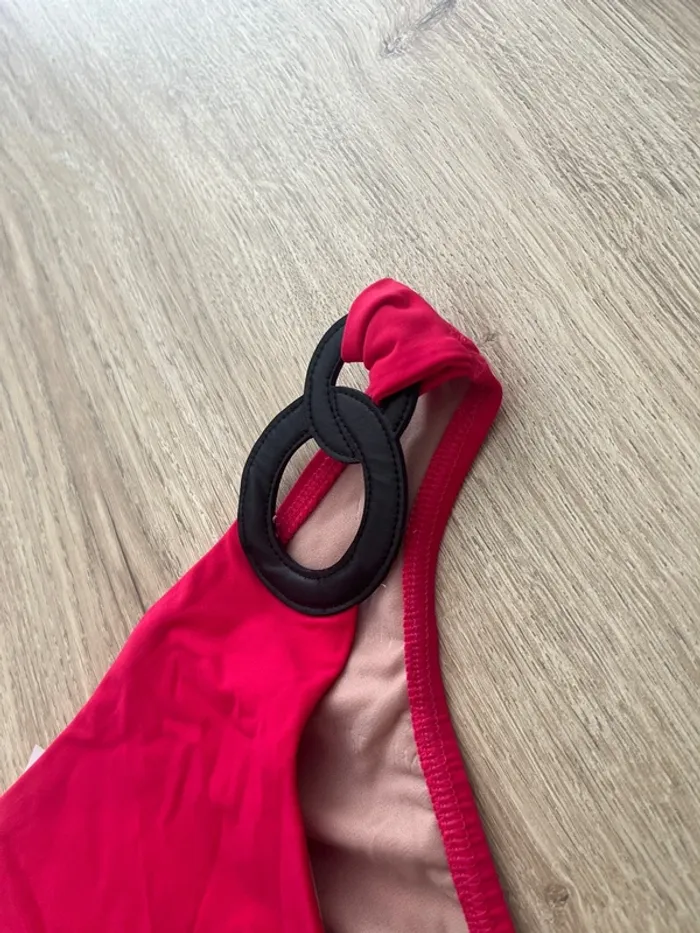 Bas de maillot de bain Lise Charbel Anneaux couleur Framboise neuf taille 42 - photo numéro 2