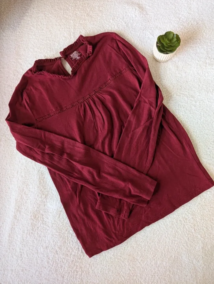 🌹 Blouse détail volanté Kiabi - 12 ans - photo numéro 2