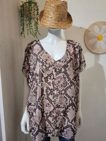 T shirt voile doublé grande taille