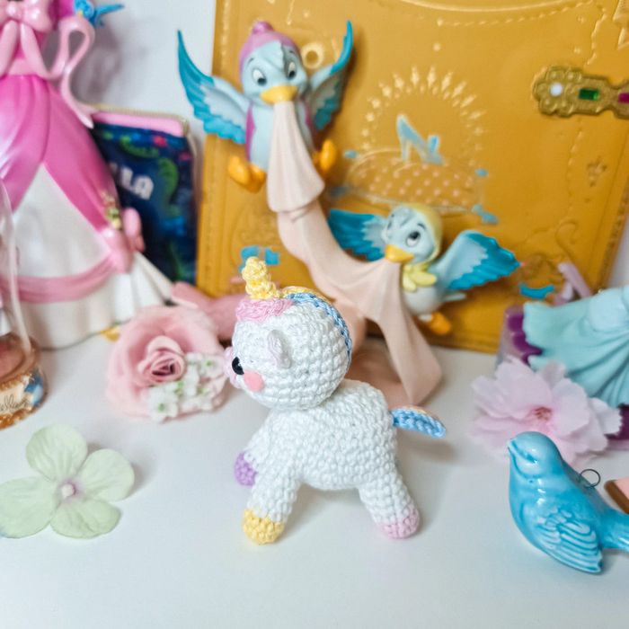 Peluche crochet licorne amigurumi unicorn - photo numéro 5