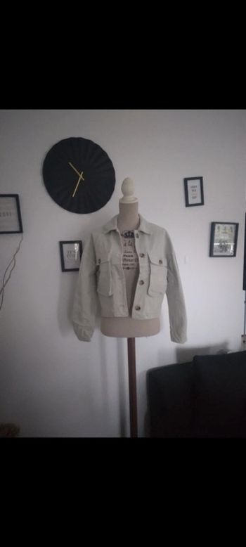 🌸Veste en jean vert d'eau Zara. 69.95€🌸