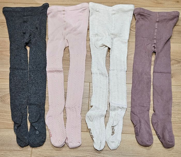 4 collants fille 5/6 ans (27/29)