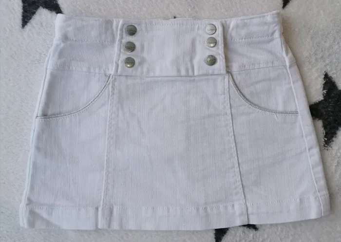 Jupe en jean blanc