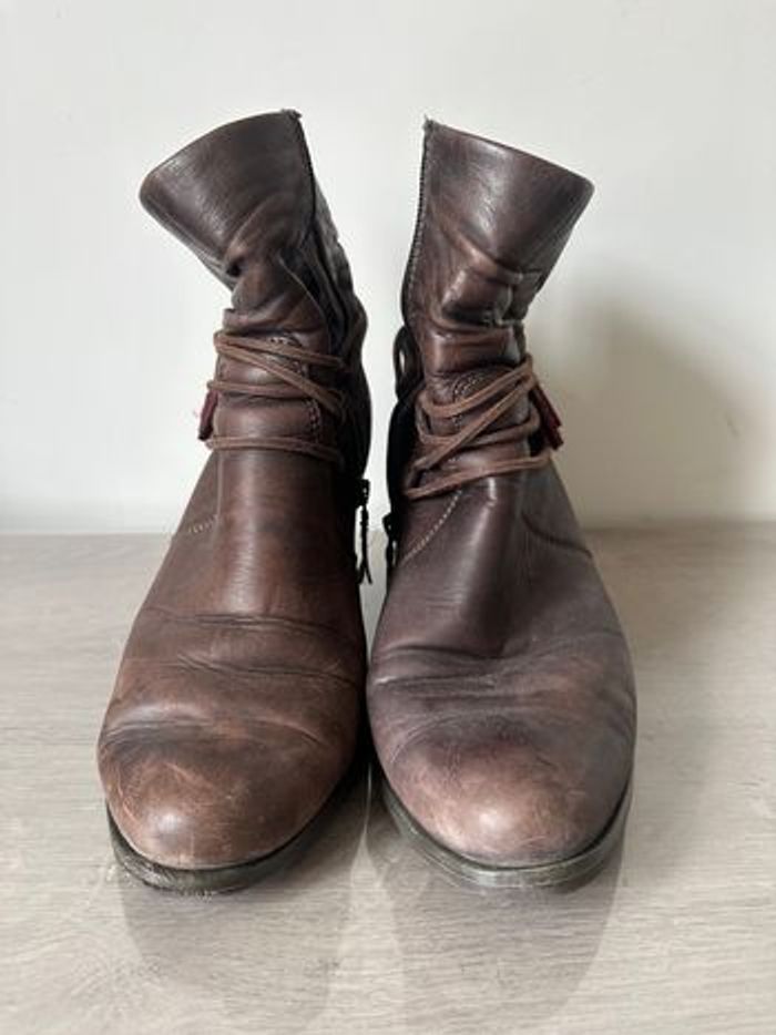 Bottines marron Tamaris - 40 - à rénover - photo numéro 3