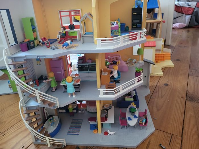 Maison playmobile + étage supplémentaire - photo numéro 2