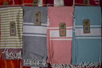 Drap de plage, Foutah SINCÈRE 90×170cm 100% COTON.
