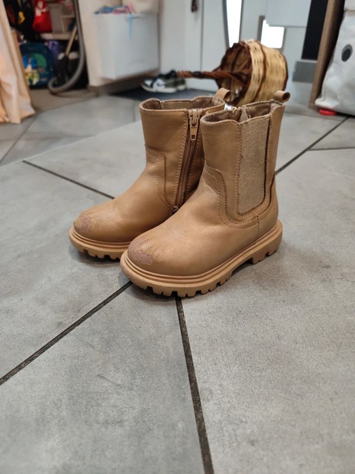 Bottines beige fille