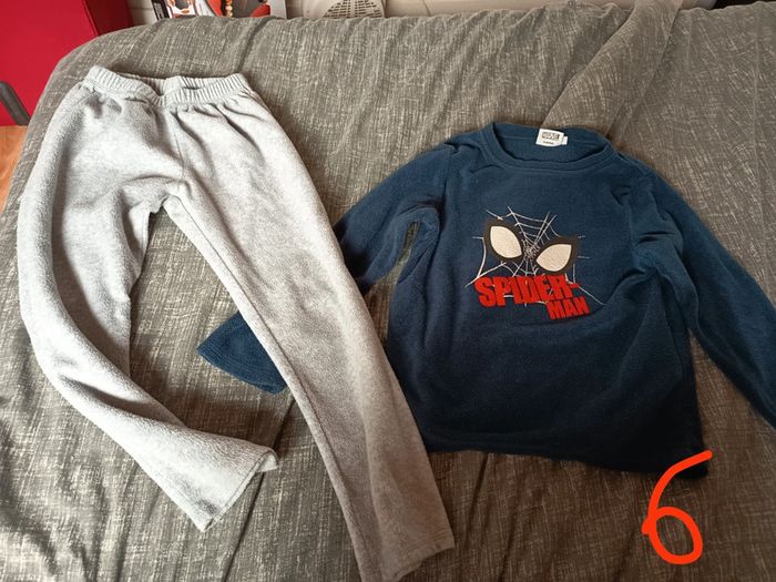 Pyjama chaud Spiderman 6 ans