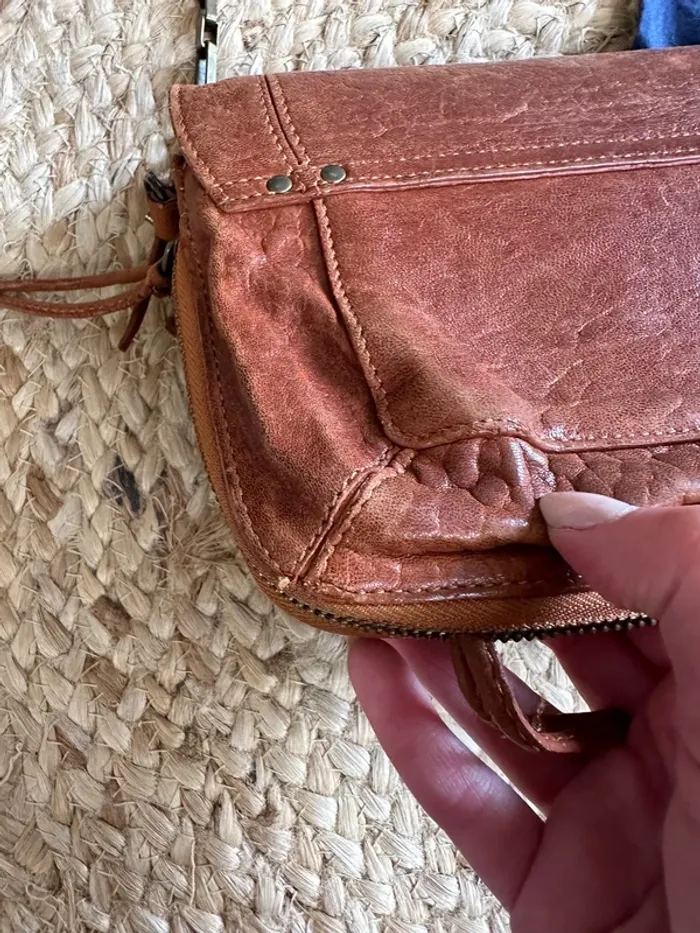 Sac à main Jerome Dreyfuss Oscar camel marron - photo numéro 9
