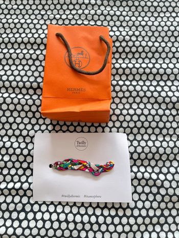 Twilly bracelet tissu her-mes