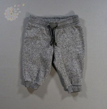 Pantalon jogging molleton gris chiné H&M 1 – 2 mois 56 cm garçon