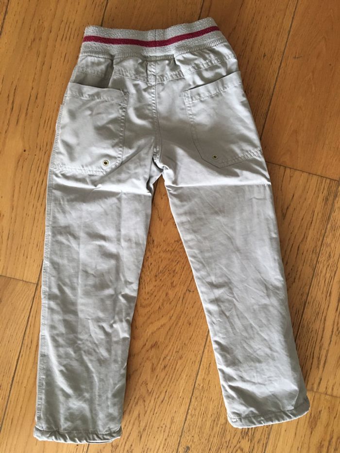 Pantalon gris clair Vertbaudet 7 ans - photo numéro 3