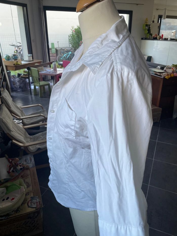Chemise blanche chemisier rene derhy - photo numéro 2