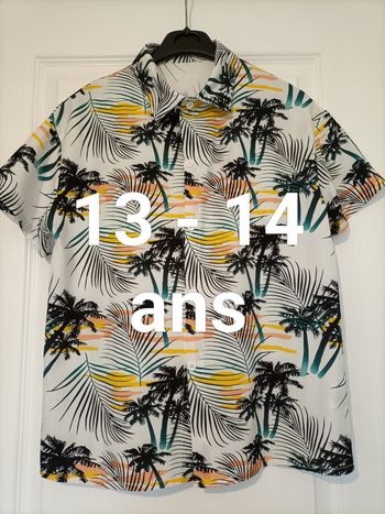 Jolie chemise 13-14 ans tropical 
