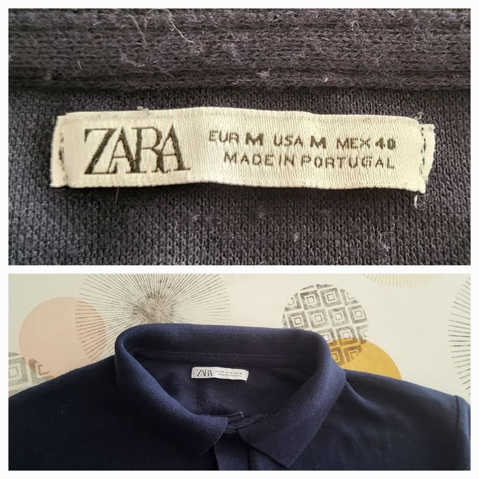 Zara Polo MC TEurM- Marine - En Maille- Regular Fit-  TBE - photo numéro 4