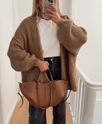 Gilet - Camel - Maille - Décontracté - Cocooning - Automne