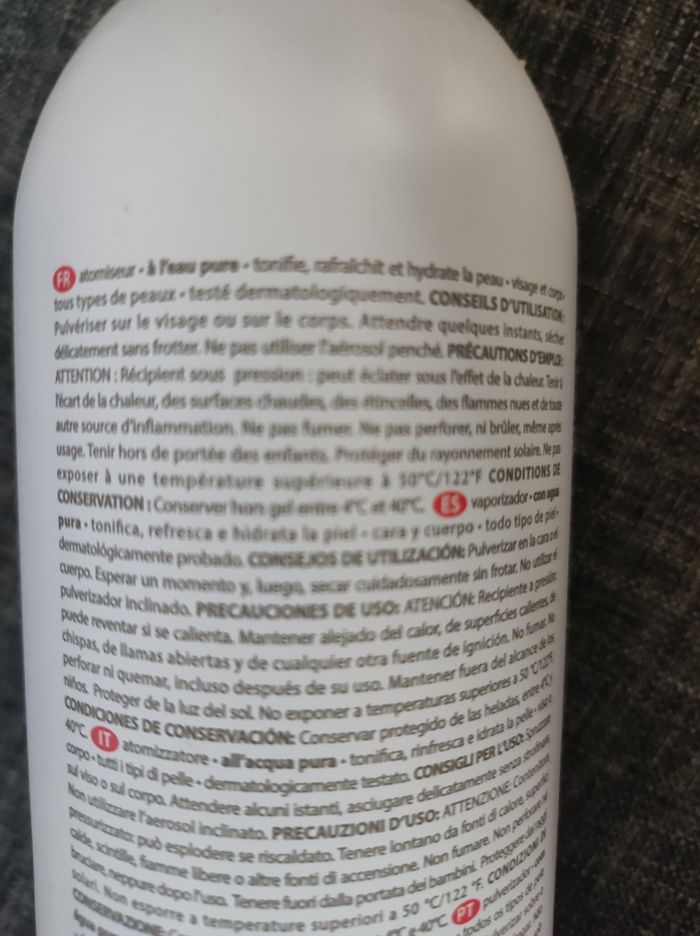 Atomiseur à l'eau pure Cosmia (brumisateur) 400ml comme neuve - photo numéro 3